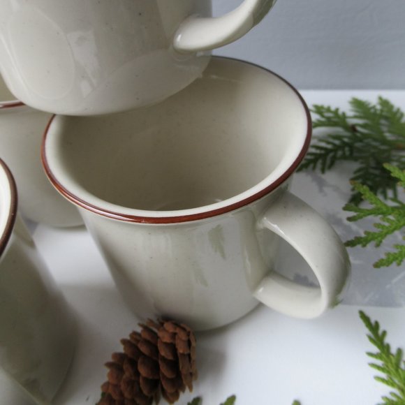 Stoneware 6 Mugs by Carla, Japan - Picture 10 of 13